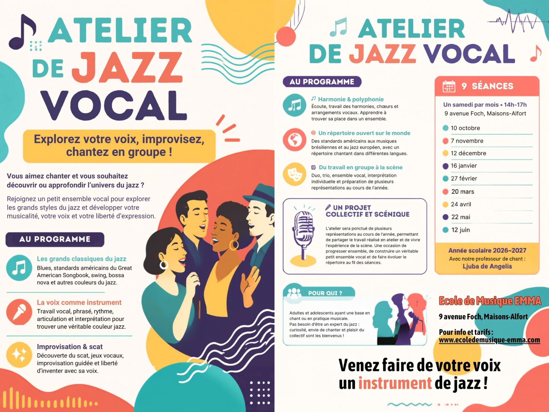 Atelier vocal jazz